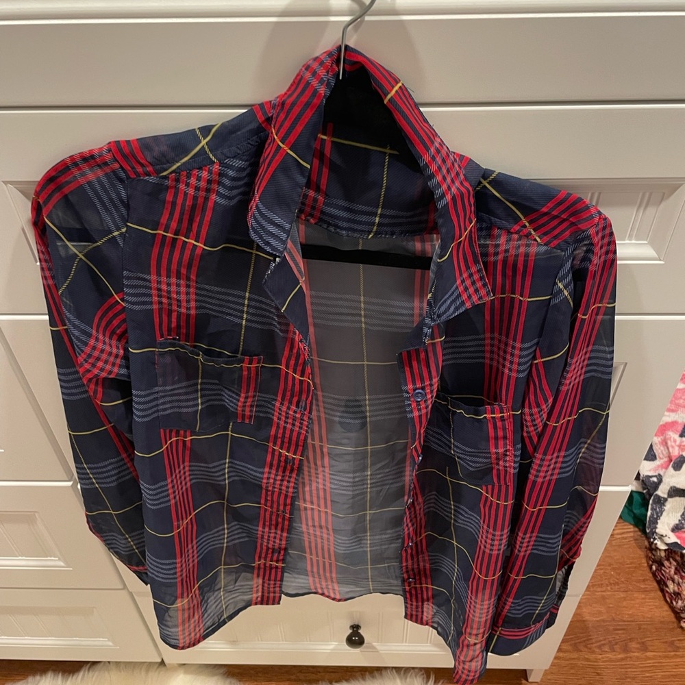 Semi sheer blouse